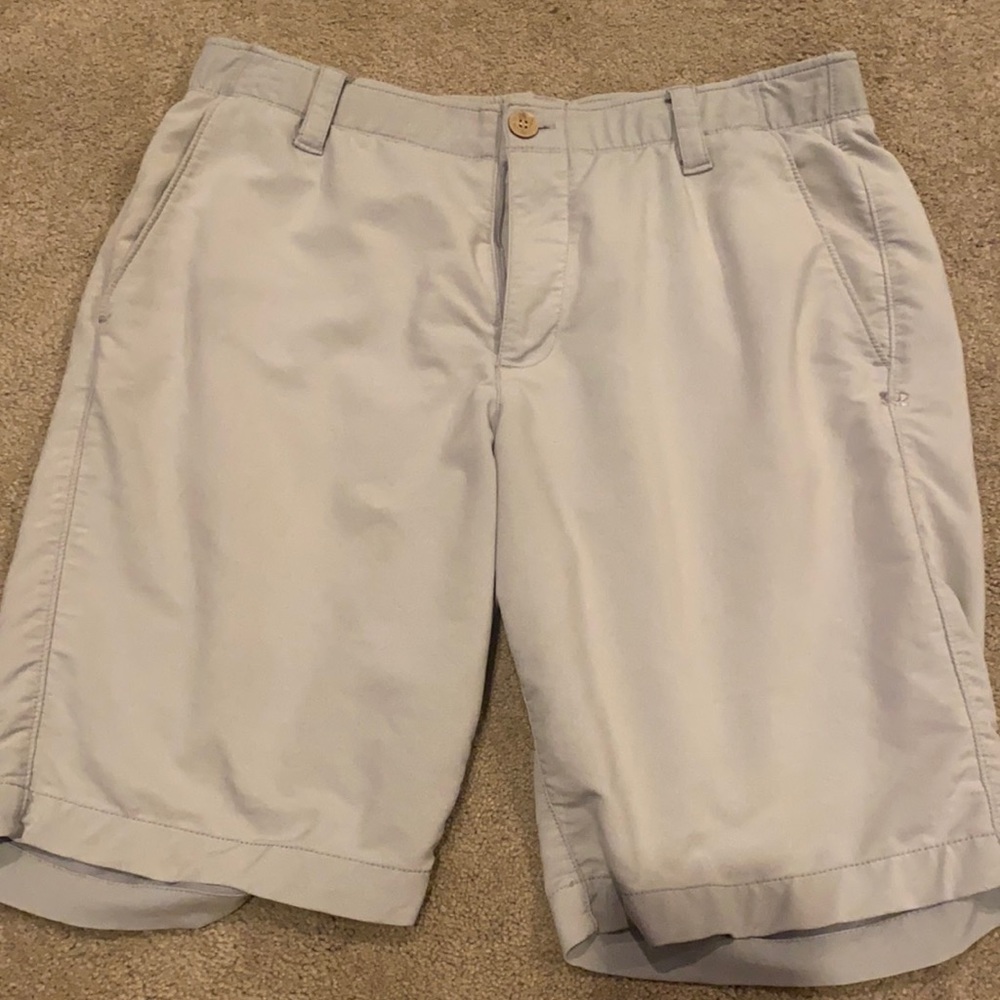 Gray golf shorts